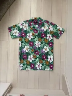 MARK&LONA マークアンドロナ 半袖 ポロシャツ アロハ 総柄 ゴルフ