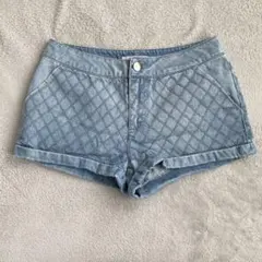 LIP SERVICE キルティングデニムショートパンツ