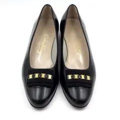 Salvatore Ferragamo フェラガモ パンプス ブラック 7.5B
