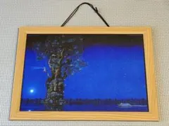 屋久島アート　アトリエ縄文じいさん　デジタルアート　ウエダマサノブ　【静かな夜】