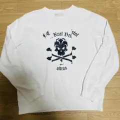 【希少】FCRB× NIKE スウェット 白 S スカルロゴ ブリストル