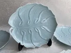 【未使用 希少】香蘭社 「モンステラ」大皿 青磁 29cm 4枚 2025年最新】香蘭社モンステラの人気アイテム - メルカリ