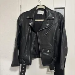 beautiful peopleレザーライダースジャケット ブラック