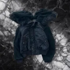n2b military far jacket Black bore