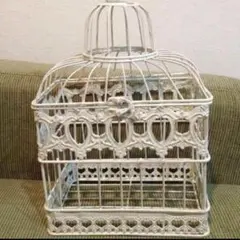 新品　鳥かご風オブジェ　ロココ調
