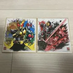 【2枚セット】仮面ライダー　色紙アート　art アギト、ファイズ