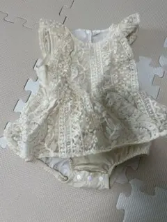 SHEIN アイボリーレースベビードレス 74
