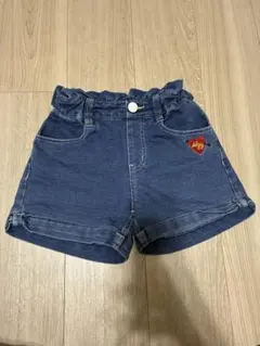 ALGY　アルジー　デニムショートパンツ　ハート❤️刺繍ロゴ