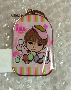 中島颯太 FANTASTICS 背景付きメタルキーホルダー ①