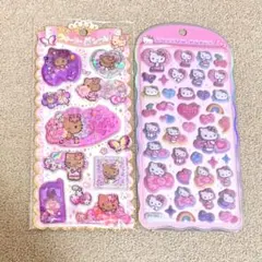 サンリオ キティ ウォーターインシール コットンパフィーシール セット 可愛い