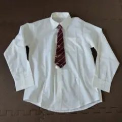 新品　キッズ フォーマルシャツ 白 ネクタイ付き 140cm　入学式　卒業式