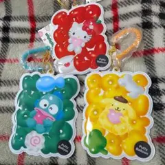 サンリオパスケース　３種類セット　ハローキティ　ハンギョドン　ポムポムプリン
