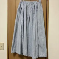 SM2 ストライプ フレアロングスカート