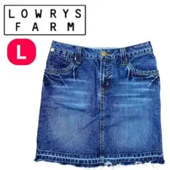 LOWRYS FARM デニムミニスカート L