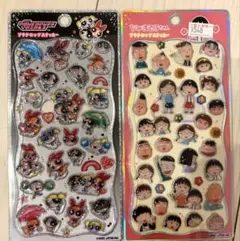 【新品・未開封】パワーパフガールズ ちびまる子ちゃん プチドロップステッカー✨️