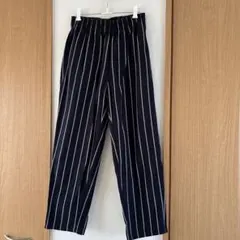 GU ストライプ柄ウエストゴムイージーパンツ 　　メンズ