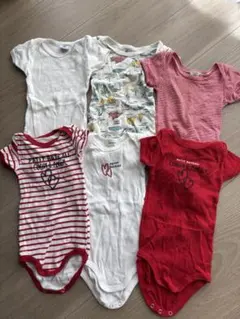 PETIT BATEAU ロンパース 12M74cm 6点セット