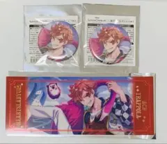 ツイステ エース 箔押しビッグクリアカード 缶バッジ 寮服 AGF SSR