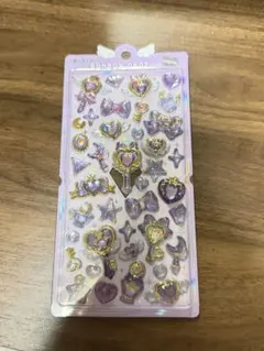 パープルハート・星デザインシールボンボンドロップシール