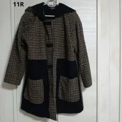 レディース コート ブラウン系 チェック柄 11R