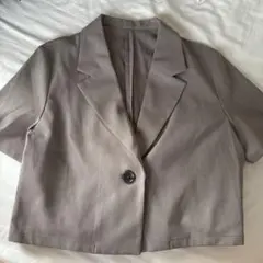 ハーフスリーブクロップドジャケット GU