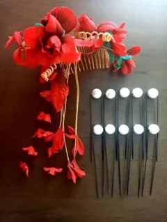 和装 髪飾り Uピン