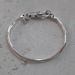 シルバー925 シルバー ブレスレット フック バングル 男女兼用 ジュエリー