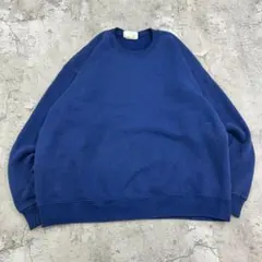 M*u様 Lee　USA製　ブランク　無地　ソリッド　スウェット　古着　ネイビー