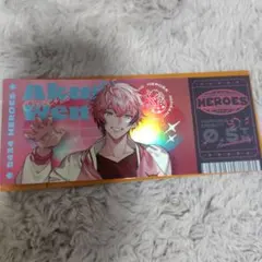 にじさんじHEROESHalfAnniversaryチケット風カード 赤城ウェン