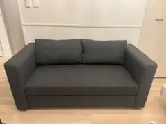 IKEAグレー 2人掛けソファ ファブリック