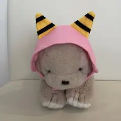 ペット用鬼の被り物ピンク鬼さん小型犬猫ちゃん用（ハンドメイド）