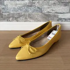 ⭕️ neuemarche フラットシューズ イエロー バレエシューズ　21.5のサムネイル