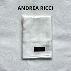 【新品】ANDREA RICCI ハンカチ ホワイト