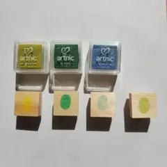 【結婚証明書】楕円スタンプ・水溶性インクパッド 3色セット