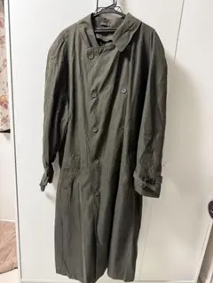 オリーブグリーン ダブルブレスト トレンチコート