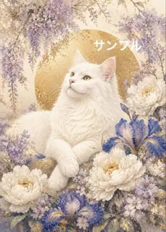 一作限り】紫月に歩む白猫の幻想庭 白猫 P734 - メルカリ