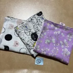 大きめサイズ　ガーゼハンカチ　３枚セット　ハンドメイド