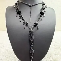 VIVIENNE TAM ヴィヴィアンタム ネックレス ロング 黒のサムネイル