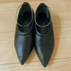 JIL SANDER ジルサンダー レザー バレエシューズ ブラック 37.5のサムネイル