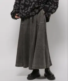 【タグ付き未使用品】ニコアンド niko and デニムフレアスカート