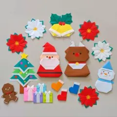 壁面飾り　折り紙　12月　クリスマス②
