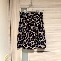 THE FIRST ヒョウ柄 フレアスカート