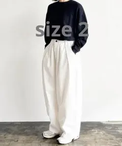 HERVESTYサーカスパンツ アイボリー size2