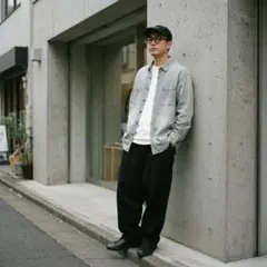 オールドネイビー デニムシャツ S ライトブルー ボックスシルエット 古着