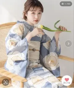 紫陽花柄 浴衣・帯・下駄セット/ゆかた館グレース - メルカリ