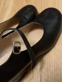 美品(トリココムデギャルソン)24.5 黒 レザー　ローヒール ローファー 2025年最新】tricot COMME des GARCONS レディース ローファー