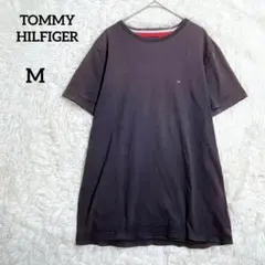トミーヒルフィガー ロゴ刺繍 半袖Tシャツ コットン『M』 定番カジュアル