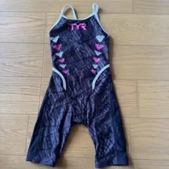 TYR 水着 130cm ブラック ピンク