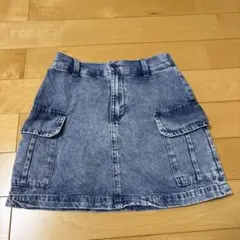 GU カーゴポケット デニムスカート