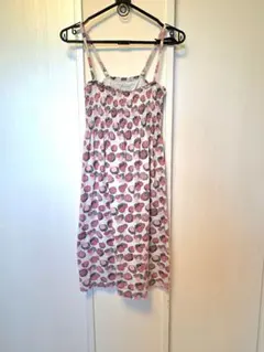 ユニクロ　ボタニカル　キャミワンピース　カップ付　ひざ丈ワンピース